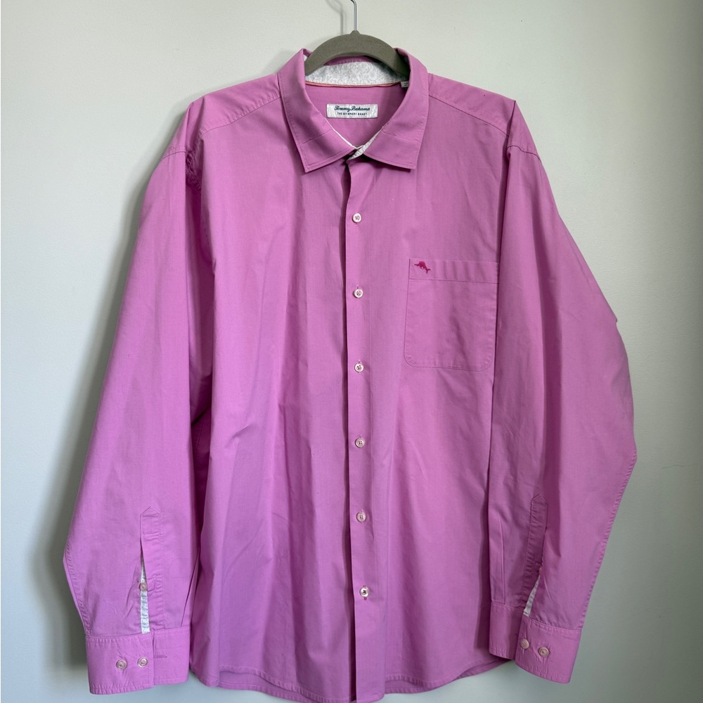 Tommy Bahama Pink Dress Shirt Long-Sleeve Classic